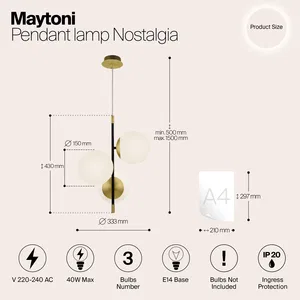 Подвесной светильник Maytoni MOD048PL-03G