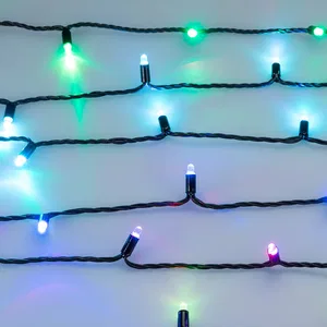 Светодиодная гирлянда ARD-STRING-CLASSIC-6000-BLACK-40LED-LIVE RGB-SPI (12V, 26W) (Ardecoled, IP65, 1 год)