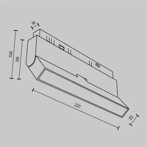 Трековый светильник Technical TR036-2-12W2.7K-B