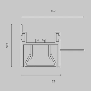 Профиль Led Strip ALM013S-2M