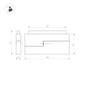 Светильник MAG-ORIENT-FLAT-FOLD-S230-12W Day4000 (BK, 80 deg, 48V, DALI) (Arlight, IP20 Металл, 5 лет)