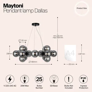 Подвесной светильник Maytoni MOD545PL-25B