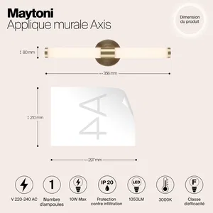Настенный светильник (бра) Maytoni MOD106WL-L10G3K