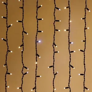 Светодиодная гирлянда ARD-CURTAIN-PRO-2000x3000-BLACK-760LED-FLASH WARM/WHITE (230V, 70W) (Ardecoled, IP65)