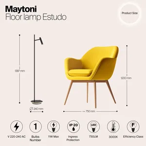 Напольный светильник (торшер) Maytoni Z010FL-L8B3K