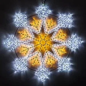 Фигура светодиодная ARD-SNOWFLAKE-M12-900x900-576LED White/Warm (230V, 36W) (Ardecoled, IP65, 1 год)