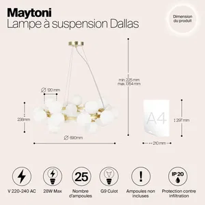 Подвесной светильник Maytoni MOD545PL-25BS