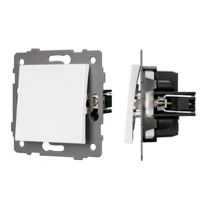 Механизм выключателя одноклавишный самовозвратный SWT-MKR1-PL-WH-V (250V, 10A) (Arlight, -)