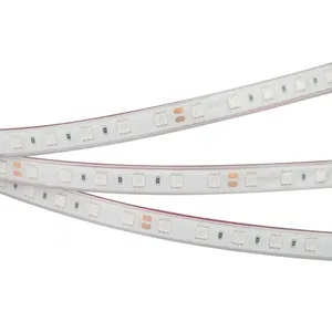 Лента RTW 2-5000PGS 24V Yellow 2x (5060, 300 LED, LUX) (Arlight, 14.4 Вт/м, IP67)