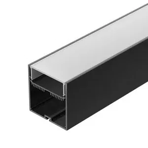 Профиль с экраном SL-LINE-7477-2500 BLACK+OPAL (Arlight, Алюминий)