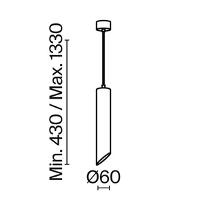 Подвесной светильник Maytoni P044PL-01-40GU10-W