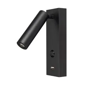 Светильник SP-BED-CHARGE-S60x125-3W Warm3000 (BK, 20 deg, 230V) (Arlight, IP20 Металл, 3 года)