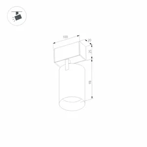 Светильник MAG-SPOT-25-R90-9W Warm3000 (BK-GD, 30 deg, 24V) (Arlight, IP20 Металл, 3 года)