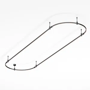 Основание ART-APRIORI-OVAL-ROD-200-3000x1000 (BK) (Arlight, IP20 Металл, 3 года)