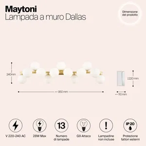 Настенный светильник (бра) Maytoni MOD547WL-13BS