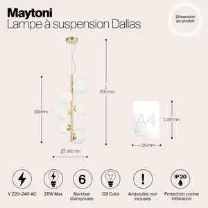 Подвесной светильник Maytoni MOD545PL-06BS