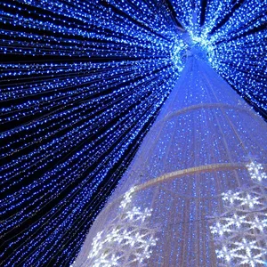Светодиодная гирлянда ARD-STRING-CLASSIC-10000-WHITE-100LED-FLASH BLUE (230V, 7W) (Ardecoled, IP65, 1 год)
