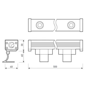 Светодиодный прожектор AR-LINE-500XS-6W-220V Day (Grey, 30 deg) (Arlight, IP65 Металл, 3 года)