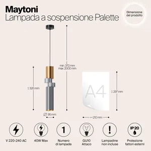 Подвесной светильник Maytoni MOD303PL-01CFL3
