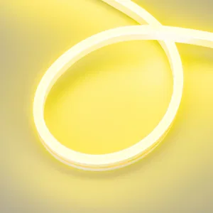 Лента герметичная AURORA-PS-A120-16x8mm 24V Lemon (10 W/m, IP65, 2835, 5m) (Arlight, Силикон, 2 года)