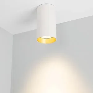 Светильник накладной SP-POLO-R85-1-15W Warm White 40deg (White, Gold Ring) (Arlight, IP20 Металл, 3 года)