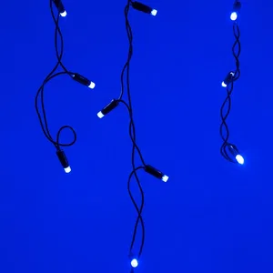 Светодиодная гирлянда ARD-EDGE-CLASSIC-2400x600-BLACK-88LED-STD BLUE (230V, 6W) (Ardecoled, IP65, 1 год)