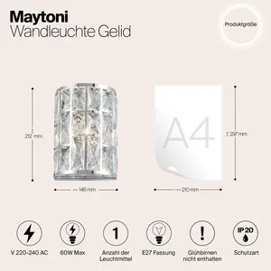 Настенный светильник (бра) Maytoni MOD184-WL-01-CH
