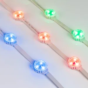 Модуль управляемый SOLEX-DMX-3535-3-12V RGB 120deg (D30x16mm, 0.75W, IP67) (Arlight, Пластик, 3 года)