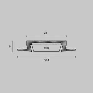 Профиль Led Strip ALM003S-2M