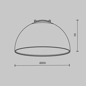 Трековый подвесной светильник Technical TR126B-20W3K-W