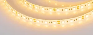 Лента RTW 2-5000SE 12V Yellow 2x (5060, 300 LED, LUX) (Arlight, 14.4 Вт/м, IP65)