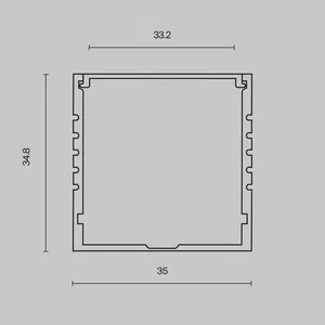 Профиль Led Strip ALM-3535A-S-2M