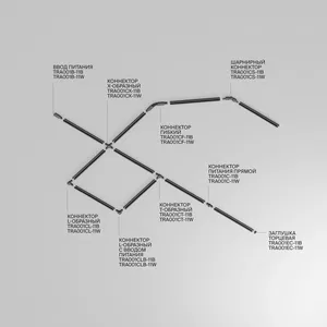 Шинопровод накладной/подвесной Technical TRX001-112B