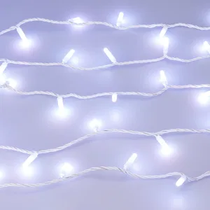 Светодиодная гирлянда ARD-STRING-CLASSIC-10000-WHITE-100LED-MILK-LIVE RGB-DMX (24V, 10W) (Ardecoled, IP65, 1 год)