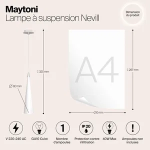 Подвесной светильник Maytoni P318-PL-01-W