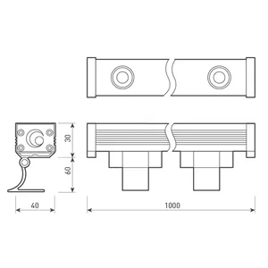 Светодиодный прожектор AR-LINE-1000S-18W-24V RGB (Grey, 30 deg, DMX512) (Arlight, Закрытый)