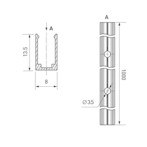 Профиль ARL-MOONLIGHT-1206-1000 ANOD (Arlight, Алюминий)