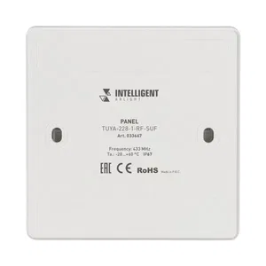 INTELLIGENT ARLIGHT Панель TUYA-228-1-RF-SUF (kinetic, 433MHz) (IARL, IP67 Пластик, 3 года)