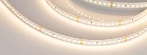 Лента RT-A144-10mm 24V Warm3000 (7.7 W/m, IP20, 2835, 5m) (Arlight, высок.эфф.200 лм/Вт)