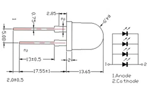 Светодиод ARL-10080URC4-20 (Arlight, 10мм (круглый))