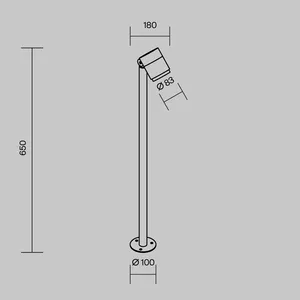 Ландшафтный светильник Outdoor O497FL-L12B3K1