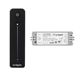 Диммер SMART-DIM-SET-LINE (12-24V, 1x8A, ПДУ 2.4G) (Arlight, IP20 Пластик, 5 лет)