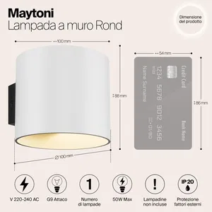Настенный светильник (бра) Maytoni C066WL-01W