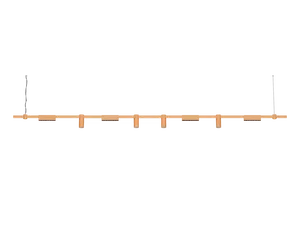 Подвесной светильник HOKASU PL9 (GOLD/3000mm – D55/140mm/3K/60W/38deg)