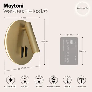 Настенный светильник (бра) Maytoni C176-WL-01-6W-MG