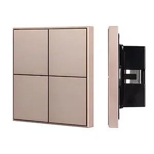 INTELLIGENT ARLIGHT Кнопочная панель KNX-304-23-IN Champagne (BUS, Frame) (IARL, IP20 Металл, 2 года)