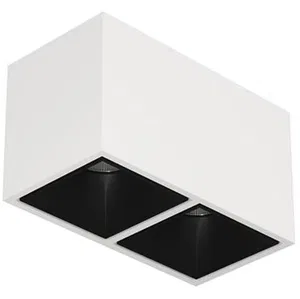 Накладной светодиодный светильник KUBING 2 White Black