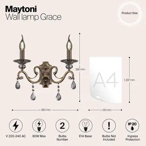 Настенный светильник (бра) Maytoni RC247-WL-02-R