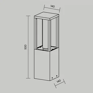 Ландшафтный светильник Outdoor O480FL-L12B3K