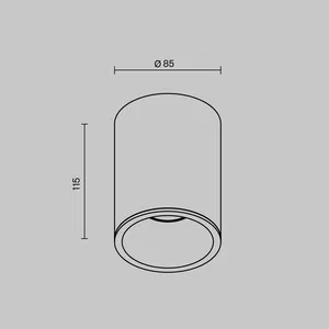 Потолочный светильник Technical C029CL-01W